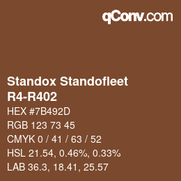 Color code: Standox Standofleet - R4-R402 | qconv.com