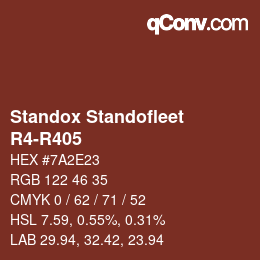 Color code: Standox Standofleet - R4-R405 | qconv.com