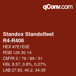 Code couleur: Standox Standofleet - R4-R406 | qconv.com