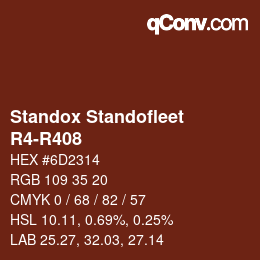Farbcode: Standox Standofleet - R4-R408 | qconv.com