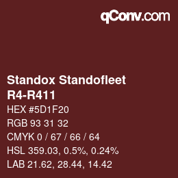 Farbcode: Standox Standofleet - R4-R411 | qconv.com