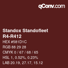 Código de color: Standox Standofleet - R4-R412 | qconv.com
