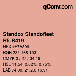 Código de color: Standox Standofleet - R5-R419 | qconv.com
