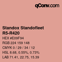 Código de color: Standox Standofleet - R5-R420 | qconv.com