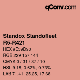 Color code: Standox Standofleet - R5-R421 | qconv.com