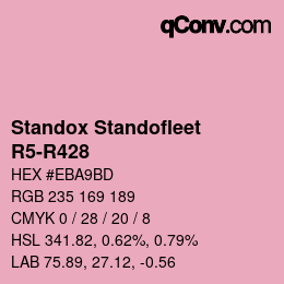 Código de color: Standox Standofleet - R5-R428 | qconv.com