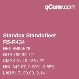 Color code: Standox Standofleet - R5-R434 | qconv.com