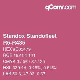Color code: Standox Standofleet - R5-R435 | qconv.com