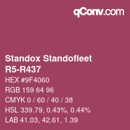 Color code: Standox Standofleet - R5-R437 | qconv.com