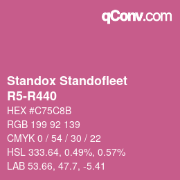 Color code: Standox Standofleet - R5-R440 | qconv.com