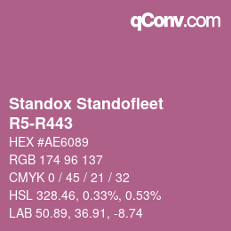 Código de color: Standox Standofleet - R5-R443 | qconv.com