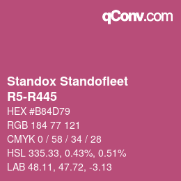 Color code: Standox Standofleet - R5-R445 | qconv.com