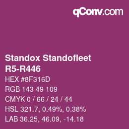 Code couleur: Standox Standofleet - R5-R446 | qconv.com