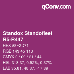 Farbcode: Standox Standofleet - R5-R447 | qconv.com