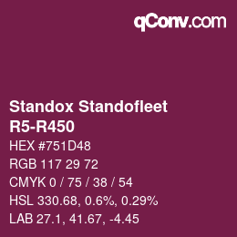 Color code: Standox Standofleet - R5-R450 | qconv.com