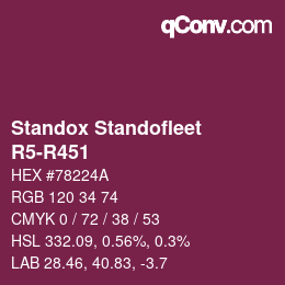 Color code: Standox Standofleet - R5-R451 | qconv.com
