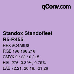 カラーコード: Standox Standofleet - R5-R455 | qconv.com