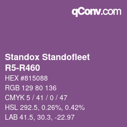 カラーコード: Standox Standofleet - R5-R460 | qconv.com