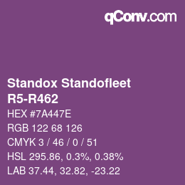 Color code: Standox Standofleet - R5-R462 | qconv.com