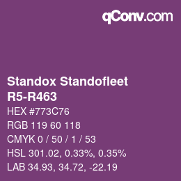 Código de color: Standox Standofleet - R5-R463 | qconv.com