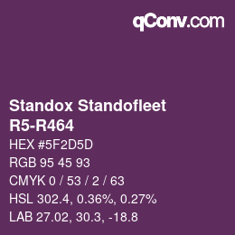 Color code: Standox Standofleet - R5-R464 | qconv.com