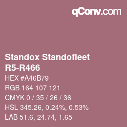 Color code: Standox Standofleet - R5-R466 | qconv.com