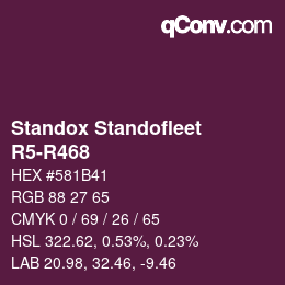 Color code: Standox Standofleet - R5-R468 | qconv.com