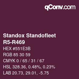 Color code: Standox Standofleet - R5-R469 | qconv.com