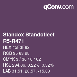 Color code: Standox Standofleet - R5-R471 | qconv.com