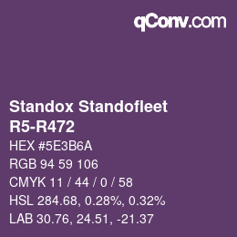 Color code: Standox Standofleet - R5-R472 | qconv.com