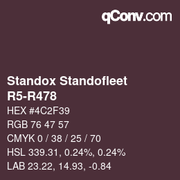 Farbcode: Standox Standofleet - R5-R478 | qconv.com