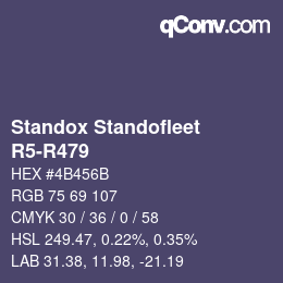 Color code: Standox Standofleet - R5-R479 | qconv.com