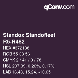 Color code: Standox Standofleet - R5-R482 | qconv.com