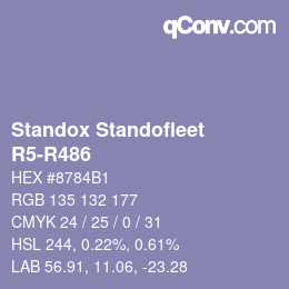 Color code: Standox Standofleet - R5-R486 | qconv.com