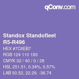 Farbcode: Standox Standofleet - R5-R496 | qconv.com