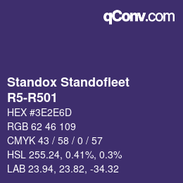 Color code: Standox Standofleet - R5-R501 | qconv.com