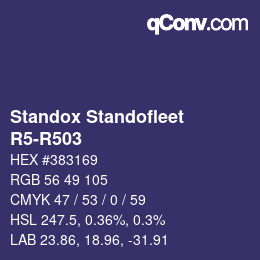 Código de color: Standox Standofleet - R5-R503 | qconv.com