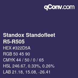 Color code: Standox Standofleet - R5-R505 | qconv.com