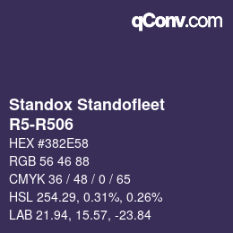 Code couleur: Standox Standofleet - R5-R506 | qconv.com