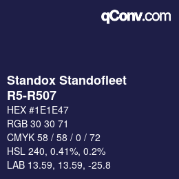 Code couleur: Standox Standofleet - R5-R507 | qconv.com