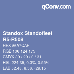 Code couleur: Standox Standofleet - R5-R508 | qconv.com