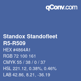 Farbcode: Standox Standofleet - R5-R509 | qconv.com