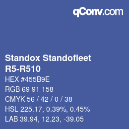 Farbcode: Standox Standofleet - R5-R510 | qconv.com