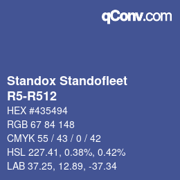 Farbcode: Standox Standofleet - R5-R512 | qconv.com