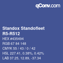 Code couleur: Standox Standofleet - R5-R512 | qconv.com