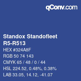 Farbcode: Standox Standofleet - R5-R513 | qconv.com