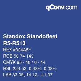 Code couleur: Standox Standofleet - R5-R513 | qconv.com