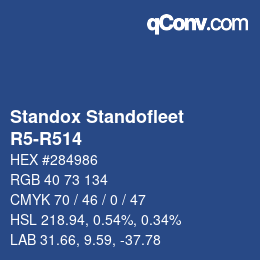 Color code: Standox Standofleet - R5-R514 | qconv.com