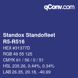 Farbcode: Standox Standofleet - R5-R516 | qconv.com
