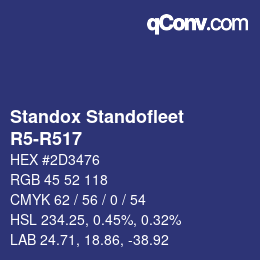 Color code: Standox Standofleet - R5-R517 | qconv.com